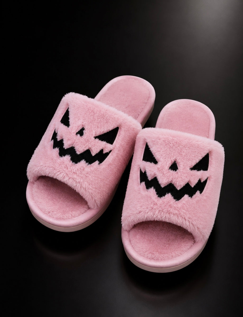 Haunted Elegance: Spooky Jack-O'-Lantern plush Slides⁠