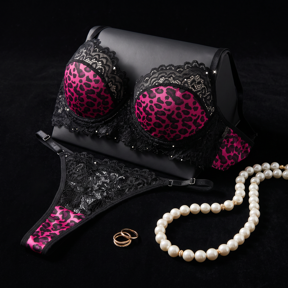 Seductive Romance Leopard Bra & panty set