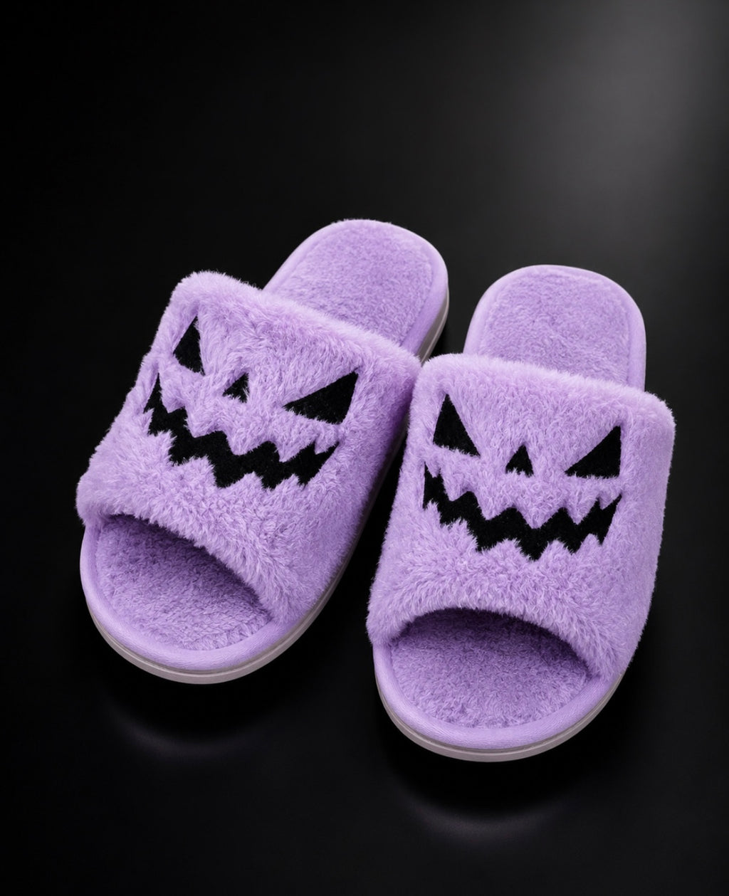 Haunted Elegance: Spooky Jack-O'-Lantern plush Slides⁠