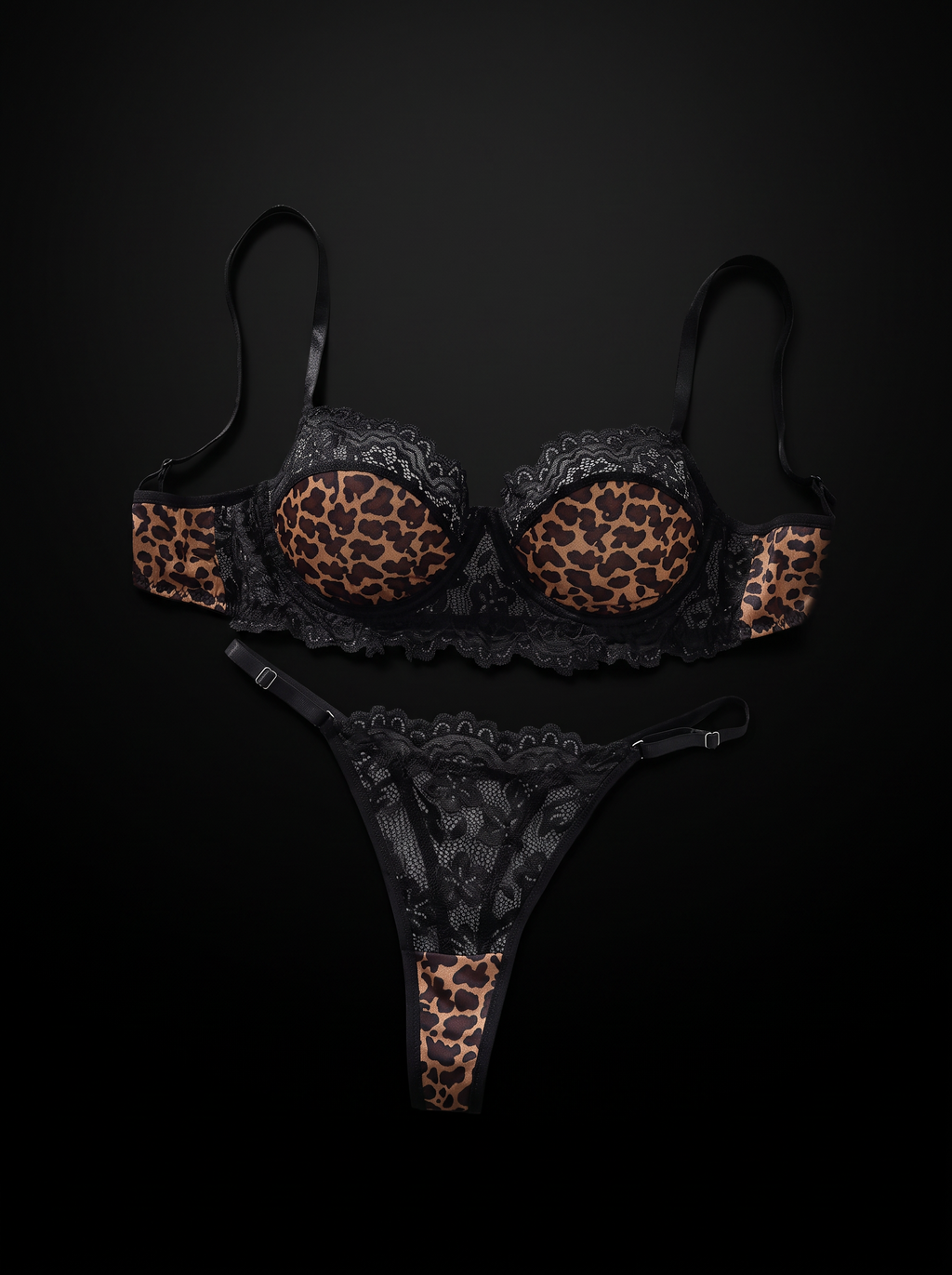Wild Temptation Leopard Bra & Panty set