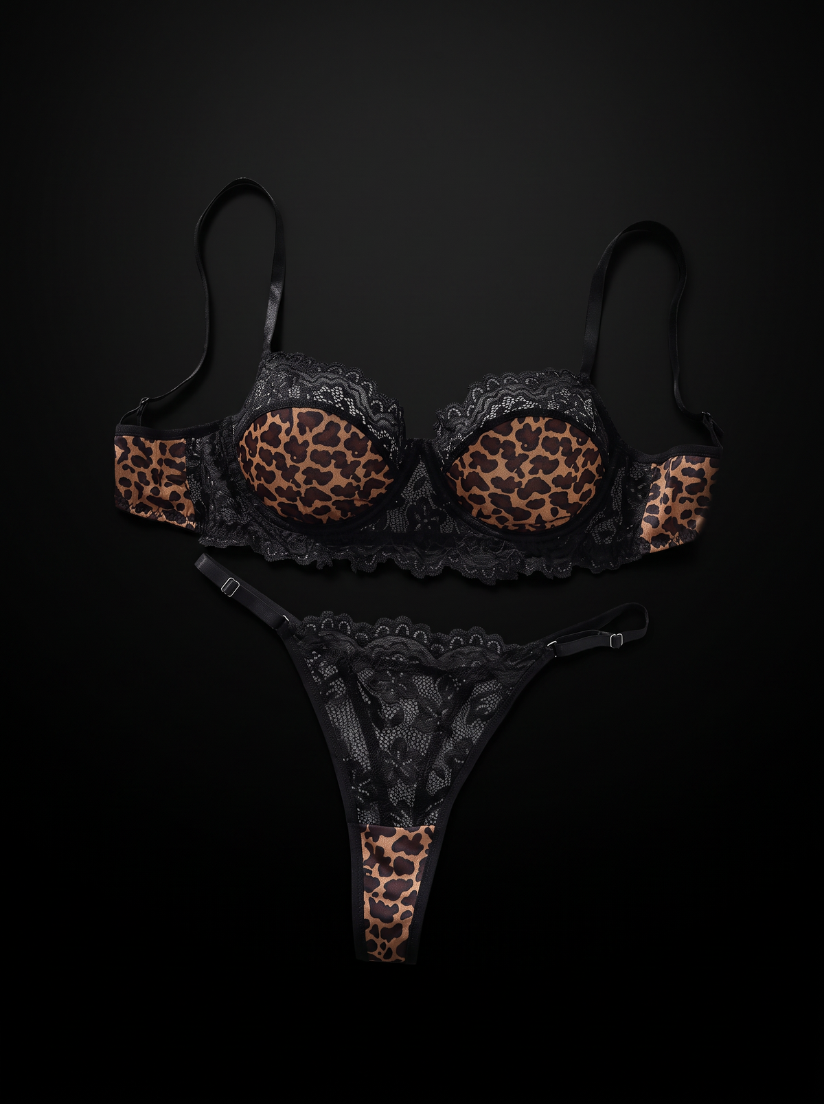 Wild Temptation Leopard Bra & Panty set